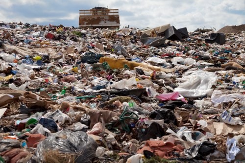 Recycling facilities processing materials in West London